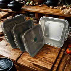 Set 3 Hộp Hút Chân Không Kèm Rổ Vuông Keller 735728