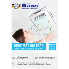 Quạt mát âm trần Hans H10S