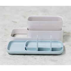 Khay Đựng Bàn Chải Mỹ Phẩm Nhà Tắm Joseph Joseph 70513 EasyStore Trắng Xám