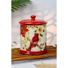 Hũ sứ Magrace hình chim chào mào đỏ dung tích 3 lít