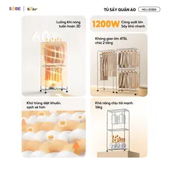 Tủ sấy quần áo Bear HGJ-D12D5