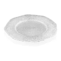 Đĩa tròn IVV DIAMANTE trắng 34cm