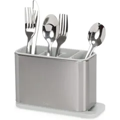 Hộp đựng thìa dĩa Joseph Joseph 851694 Surface Stainless Steel Cutlery Drainer – Light Stone