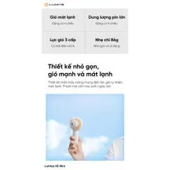 Quạt cầm tay Lumias X5 mini