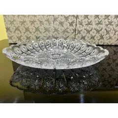 Đĩa pha lê Bohemia tam giác mới nhất 2023 đường kính 30cm
