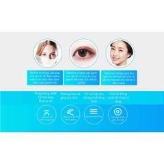 Máy massage mắt giảm quầng thâm, trẻ hoá da công nghệ điện từ trường, bổ xung ION, ánh sáng Photon xanh đỏ NanoTime F52E