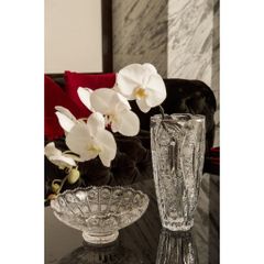 Lọ hoa pha lê mài Bohemia Barley cao 30,5cm