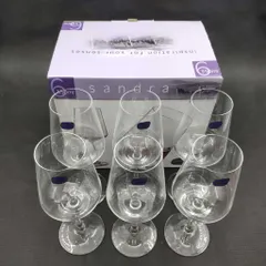 Bộ 6 ly vang Bohemia sandra 350ml