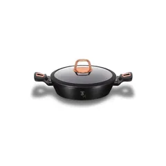 Nồi chảo có nắp 2 quai cầm Berlinger Haus BH/1640N 28cm - màu đen/rose