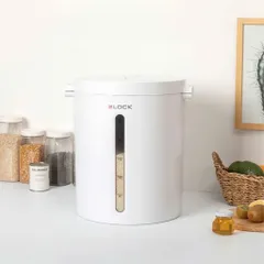 Thùng gạo hút chân không 2lock dung tích 20kg gạo Made in Korea