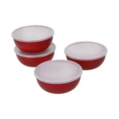 Bộ 4 tô trộn có nắp KitchenAid KQG1760SERE màu đỏ