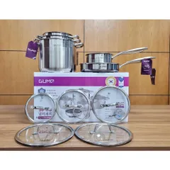 Bộ nồi inox cao cấp 5 đáy GUME GMPPS-2201 Hàn Quốc