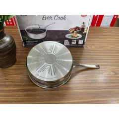 CHẢO QUÁNH CHỐNG DÍNH TEFAL EVER COOK 24CM CÓ NẮP ĐẬY