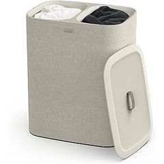 Thùng Đựng Đồ Giặt 2 Ngăn Có Quai Xách Joseph Joseph 50020 Tota 90L Màu Kem