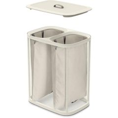 Thùng Đựng Đồ Giặt 2 Ngăn Có Quai Xách Joseph Joseph 50020 Tota 90L Màu Kem