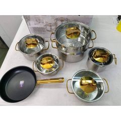 Bộ nồi inox 7 món Arber Gold Max