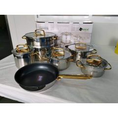 Bộ nồi inox 7 món Arber Gold Max