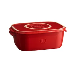 Hộp Đựng Phô Mai Có Nắp Emile Henry EH348760 30.5 x 20.5 x 11cm Màu Đỏ Burgundy