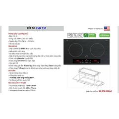 Bếp từ đôi Smaragd ISB-233 nhập khẩu Malaysia