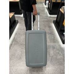 Tủ lạnh mini dã ngoại HCK dung tích 16L màu xám có tay kéo