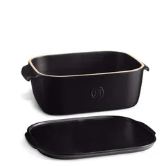 Hộp Đựng Phô Mai Có Nắp Emile Henry EH718760 30,5 x 20,5 x 11cm Màu Đen Truffle
