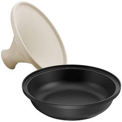 Nồi gang STAUB TAJINE CRM 28CM nắp hình nón màu kem