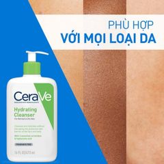Sữa Rửa Mặt Cerave 473ML - Làm Sạch Sâu Cho Da Thường và Da Khô, Dưỡng Ẩm Tối Ưu với Hyaluronic Acid và Ceramide