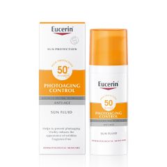 Eucerin Kem Chống Nắng Ngừa Lão Hóa Bảo Vệ Da Trước Tác Hại Tia UV Sun Fluid Photoaging Control SPF50+ 50ml
