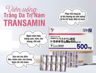 Viên uống trắng da giảm nám Transamin 500mg Nhật Bản - Chăm sóc da tự nhiên, giúp sáng da, cải thiện sắc tố hiệu quả.