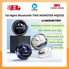 Tai Nghe Treo Vành Tai Bluetooth TWS Monster Maxstar MQO33 Dành Cho Gamming, Thể Thao, Mic MEMS