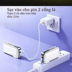 Củ Sạc Kiêm Pin Dự Phòng Remax RPP-532 Dung Lượng 10.000mAh Sạc Nhanh 22.5W PD