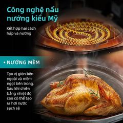 Nồi Chiên Không Dầu Gweich GMA-45M01 Dung Tích 4.5L - Chiên Hấp Đa Năng 2 Trong 1 Nấu Nướng Kiểu Mỹ