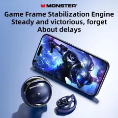 Tai Nghe Treo Vành Tai Bluetooth TWS Monster Maxstar MQO33 Dành Cho Gamming, Thể Thao, Mic MEMS