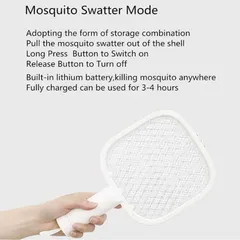 Đèn Bắt Muỗi UV Kiêm Vợt Diệt Muỗi Yeelight YLGJ04YI - Thiết Kế 2 Trong 1 Chế Độ Tự Động