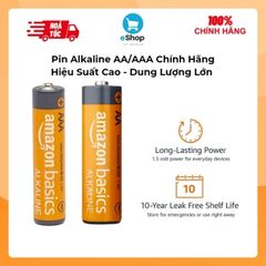[Vỉ 20 Viên] Pin Kiềm AA/AAA Pin Alkaline Chính Hãng À Má Zôn Basics 1.5V (Pin Tiểu, Pin Đũa) HSD 2033