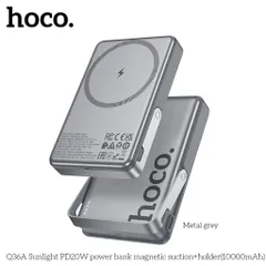 Pin Sạc Dự Phòng Không Dây Từ Tính 10.000mAh Hoco Q36A, Sạc Nam Châm, Sạc Nhanh PD 22.5W Vỏ Kim Loại