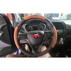 Bọc Vô Lăng JOY TUTUS 3 Mảnh Chất Liệu Alcantara Kết Hợp Vân Carbon Segment Steering Wheel Cover