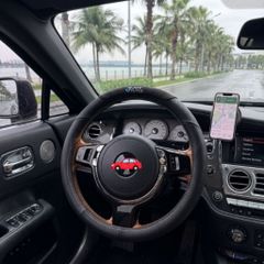 Bọc Vô Lăng JOY TUTUS 3 Mảnh Chất Liệu Alcantara Kết Hợp Vân Carbon Segment Steering Wheel Cover