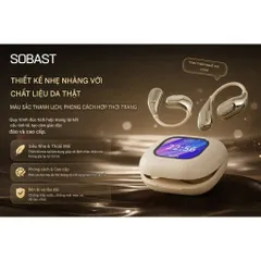 Tai Nghe Bluetooth SOBAST S-OW13 Pro Đeo Vành Tai, Dịch Thuật AI Màn Hình LCD Bluetooth 6.0, ENC