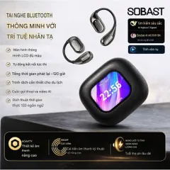 Tai Nghe Bluetooth SOBAST S-OW13 Pro Đeo Vành Tai, Dịch Thuật AI Màn Hình LCD Bluetooth 6.0, ENC