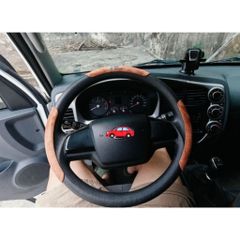 Bọc Vô Lăng JOY TUTUS 3 Mảnh Chất Liệu Alcantara Kết Hợp Vân Carbon Segment Steering Wheel Cover