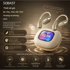 Tai Nghe Bluetooth SOBAST S-OW13 Pro Đeo Vành Tai, Dịch Thuật AI Màn Hình LCD Bluetooth 6.0, ENC