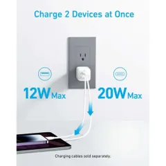 Củ Sạc Nhanh PD 33W ANKER 323 -  A2331 PowerIQ 3.0, 1 Cổng Type C + 1 Cổng USB