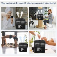 Máy Phun Sương Tạo Ẩm Siêu Âm Nóng/Lạnh Ultrasonic Humidifie Khuếch Tán Tinh Dầu Kèm Điều Khiển