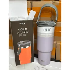 Ly Giữ Nhiệt TYESO Chính Hãng 900ml inox 304 Cao Cấp - Tặng Kèm Bộ Vệ Sinh Bình Và Sticker Trang Trí