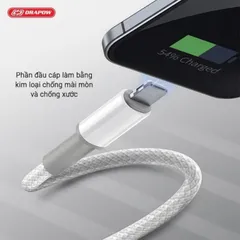 Cáp Sạc Nhanh Cổng C 3 Đầu DRAPOW CX02/CX03 ( Type-C to L+ L + C/ C + C + L ) Dây Dù, Chuôi Cáp Đúc