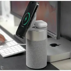 Loa Leju Bluetooth WIWU Wi-W022 Kiêm Sạc Không Dây 15W Đèn Ngủ Cảm Ứng