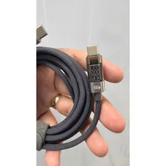 Cáp Sạc Siêu Nhanh Dây Dù C TO C 100w Dài 2M TOOCKI ZXA0G - Có Màn Hình Led Đo Công Suất