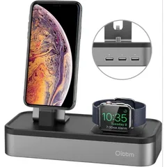 Dock Sạc Đa Năng Oittm Cho lP, lPad và Áp Bồ Watch - 5 Cổng USB, Hợp Kim Nhôm Và ABS ( Hàng À Má Zôn)