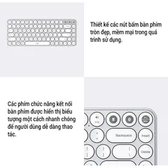 Bàn Phím Không Dây Bluetooth MIIIW Keyboard Air 85 MWXKT01, USB 2.4GHz Kết Nối 2 Thiết Bị 737378